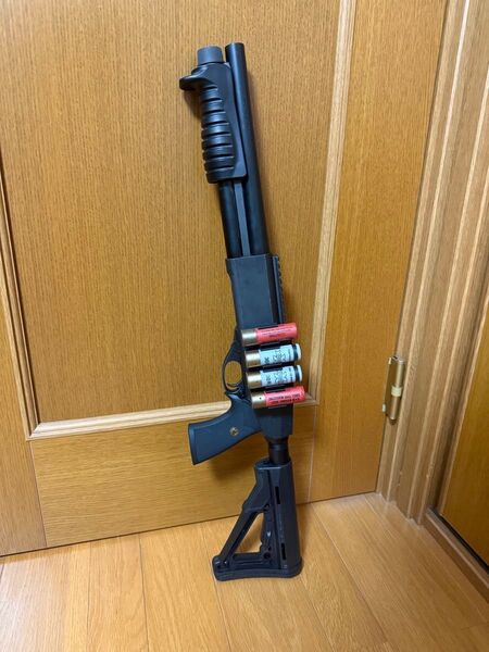 東京マルイ M870 ブリーチャー マグプルタイプストックカスタム ガスショットガン 動作確認済み ガス漏れなし ショットシェル付