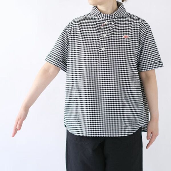 【美品】Danton ギンガムチェックシャツ