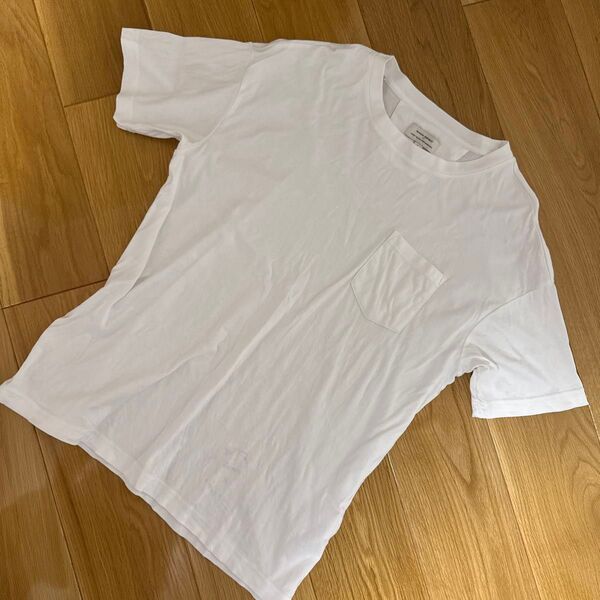 【美品】BANANA REPUBLIC バナナリパブリック LUXE TOUCH PERFORMANCE メンズTシャツ 白/L