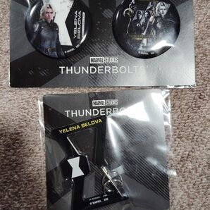 Happyくじ サンダーボルツ THUNDERBOLTS H賞 缶バッジセット E賞 アクリルカラビナ YELENA BELOVA