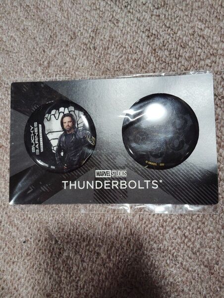 新品 Happyくじ サンダーボルツ THUNDERBOLTS H賞 缶バッチセット バッキー バーンズ MARVEL BUCKY