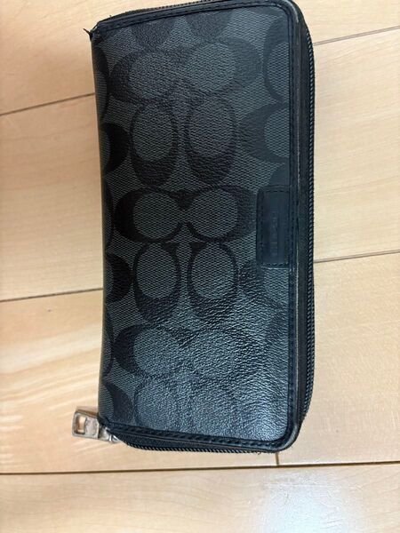 COACH 長財布 コーチ ブラック 財布 出世財布