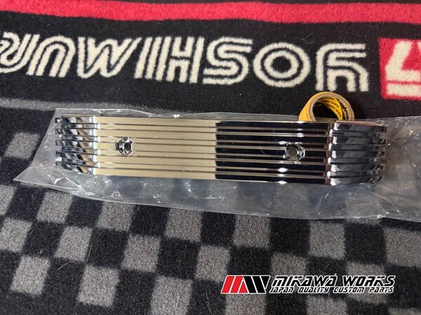 メッキ フィンタイプ フロント ステムエンブレム 三又 カバー 汎用 Z1 Z2 Z400FX SS KH GT380 Z900