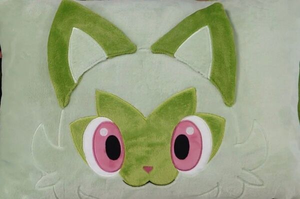 即決 ポケットモンスター ニャオハ 短毛枕 43×63 新品タグ付き ポケモン まくら ピロー クッション