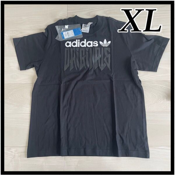 アディダスオリジナルス グラフィック 半袖 Tシャツ 黒 XL 未使用