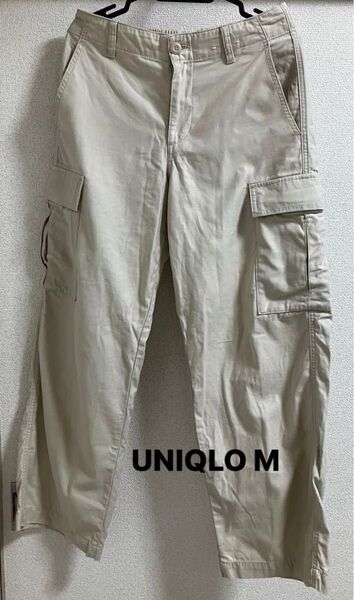 (訳あり)UNIQLO 白 パンツ M カーゴパンツ