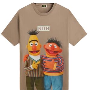 Kith x Sesame Street Bert & Ernie Tee "Quicksand" キス セサミストリート S
