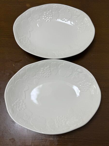 ウエッジウッド ストロベリー&バイン 楕円 カレー皿