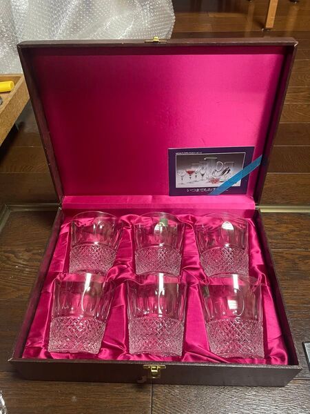 超貴重 未使用 HOYA CRYSTAL クリスタル グラス 6個 24時間以内発送 匿名配送 早い者勝ち 即購入OK