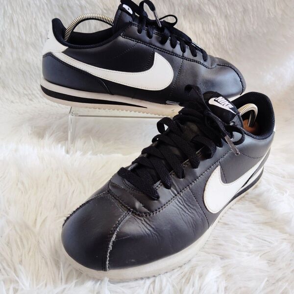 美品!Nike ナイキコルテッツ Cortez Black White 27