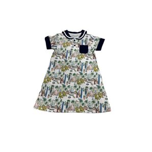 【グラニフ】おさるのジョージ コラボ 美品 半袖ワンピース 130cm