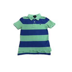 【POLO RALPH LAUREN ポロラルフローレン】半袖ポロシャツ ポニー刺繍 ボーダー柄 キッズ 120