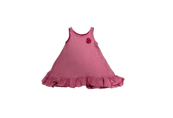 【プチバトー】美品 ノースリーブワンピース ボーダー柄 24m 86cm