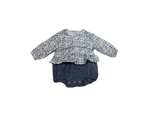【アプレレクール】美品 花柄重ね着服ロンパース 女の子 べビー 70cm