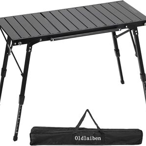 Oldlaiben IGTテーブル バーベキューテーブル 折畳みテーブル 高さ調整 40~63CM アウトドア テーブル 収納袋付