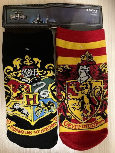 THE WIZARDING WORLD OF ハリーポッターソックス・靴下2足/ユニバーサルスタジオジャパンUSJ/22〜25cm