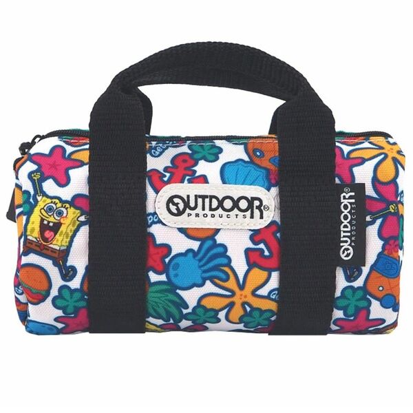 スポンジボブ ペンケース ボストンバッグ型 ROOL BOSTON OUTDOOR ペン ポーチ