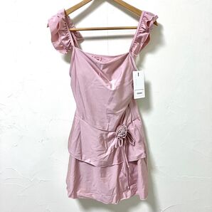 水着 ワンピース フリル レディース L