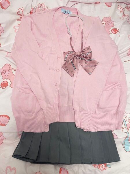 制服 コスプレ 地雷系 3点セット カーディガン ニット セーター