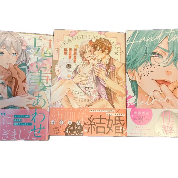 BLコミック 幼馴染と訳アリ結婚 ハンドタッチメトラー 鬼に妻あわせ