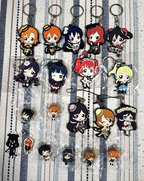 ラブライブ サンシャイン ラバー ストラップ キーホルダー 計20個セット!