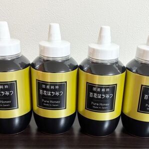 新品 国産純粋 百花はちみつ ポリ容器1kg×4個セット