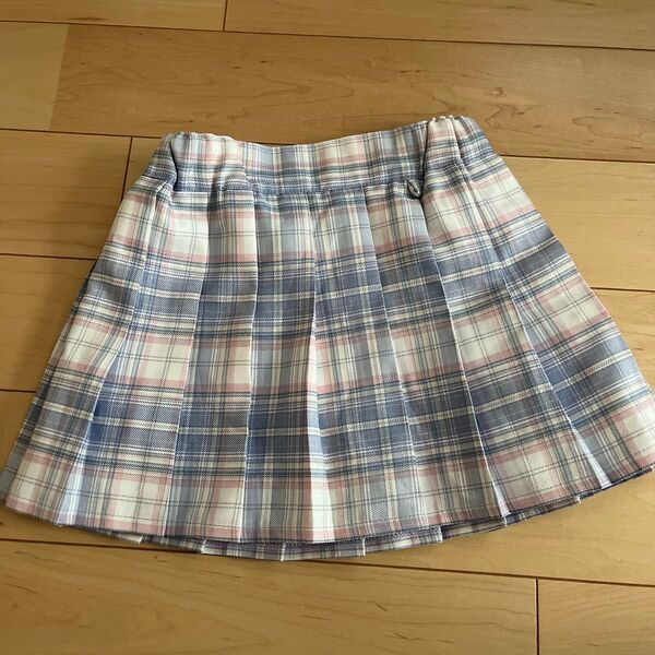 キュロット スカート チェック キッズ(120cm)