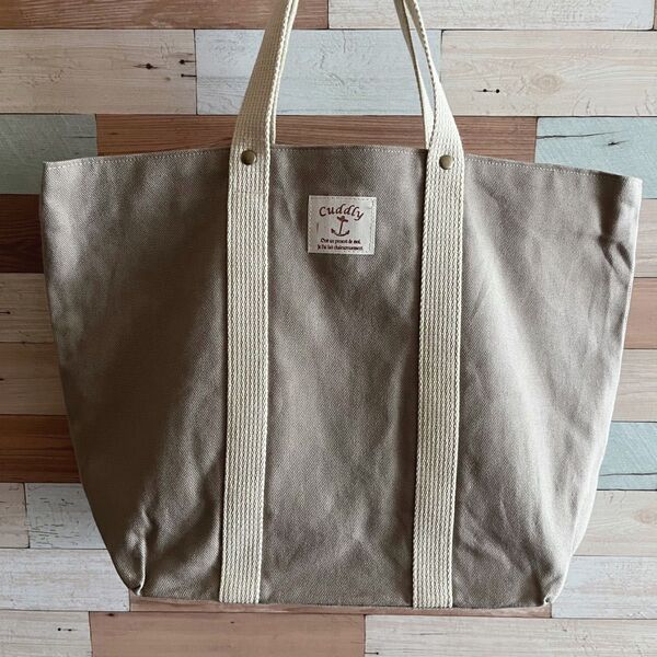帆布トートバッグ ハンドメイド 帆布トートバック 帆布 ハンドメイドバッグ グレー
