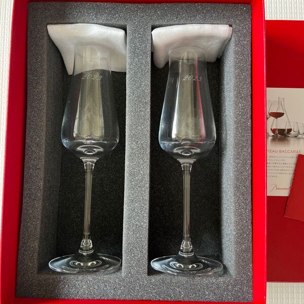 Baccarat フルートシャンパングラス ペア