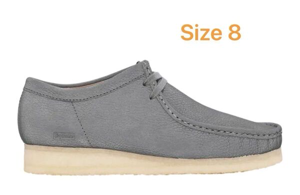 Supreme × Clarks Reflective Wallabee "Silver"
