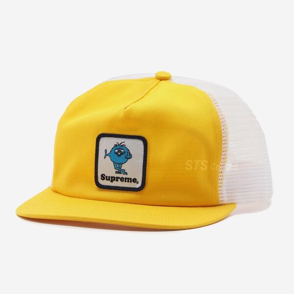 Supreme Camacho Mesh 5-Panel Cap Yellow Camp Handwriting Denim