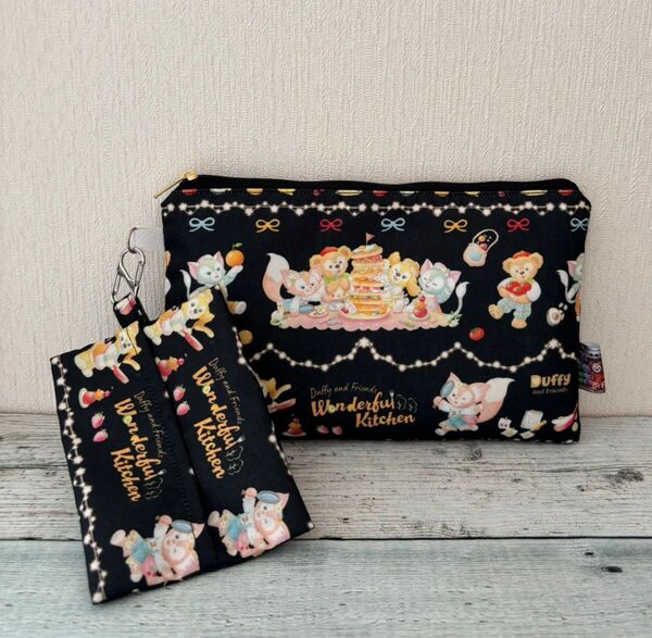 保温保冷ポーチ&ポケットティッシュケース 2点セット ハンドメイド
