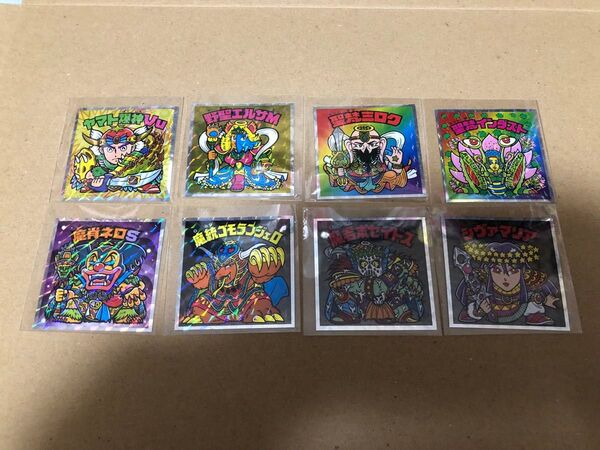 ロッテ40th ANNIVERSARY ヘッドだらけのビックリマンシークレットヤマト爆神Vu.魔肖ネロS2枚含む8枚セット!