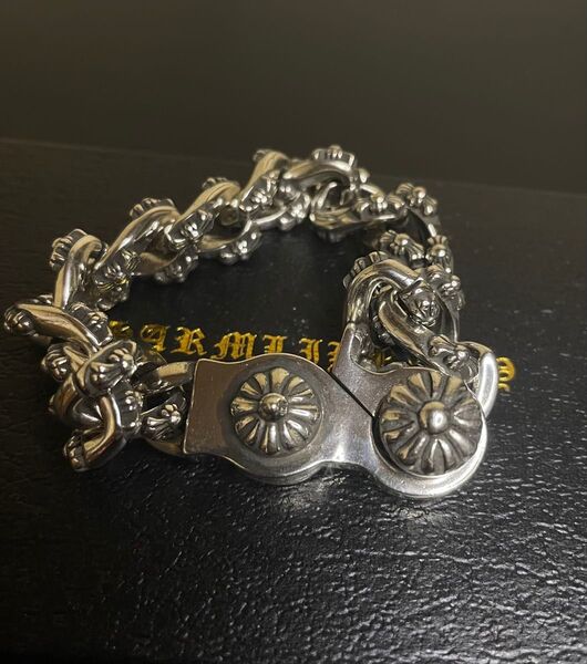 《売り尽くし》 ブレスレット シルバー925 silver925 925刻印 クロス チェーン バングル