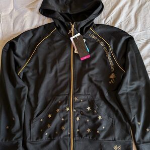 kaepa パーカー 黒 金 星 スポーツ LL 未使用