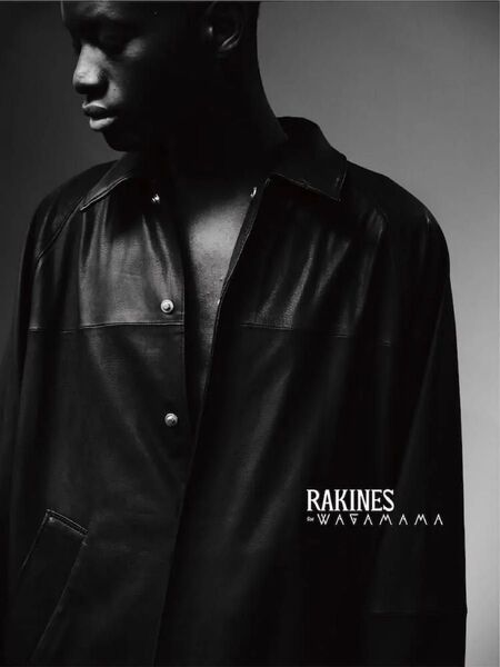 wagamama別注 RAKINES ディアスキン レザーコーチジャケット 2