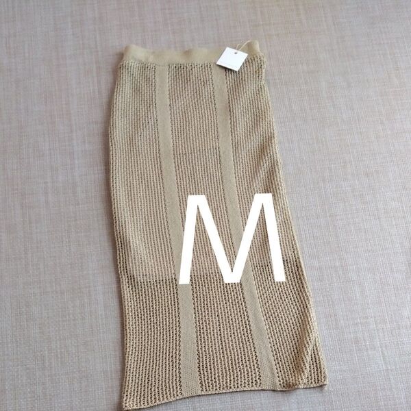 メッシュスカート M ベージュ