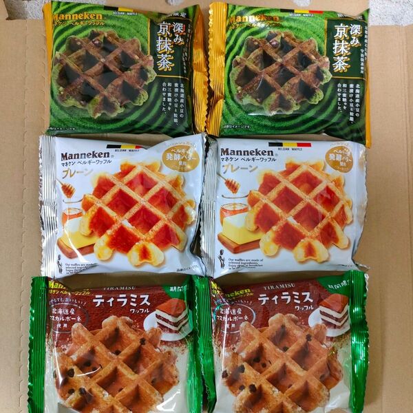 マネケン ベルギーワッフル 6個セット