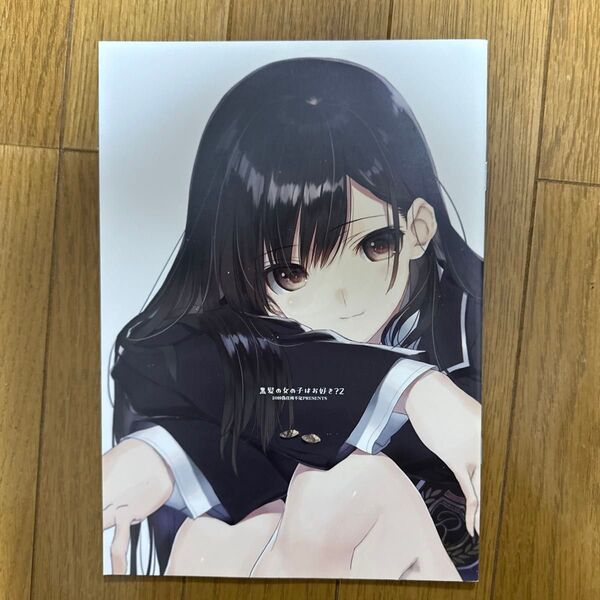 黒髪の女の子はお好き? 2 一般 オリジナル フルカラーイラスト集 同人誌 偽住所不定 q3→