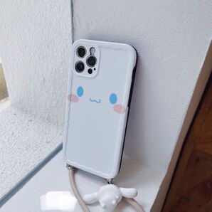 スマホショルダー シナモン ホワイト