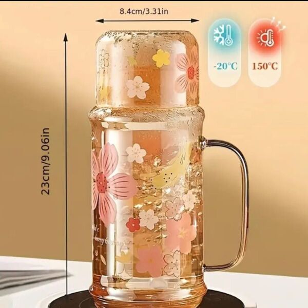 耐熱ガラスマグカップ 保温保冷 ティーポット 茶器 麦茶ポット