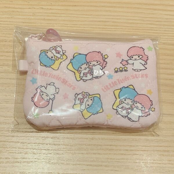 Sanrio サンリオキャラクターズ シークレットミニフラットポーチ キルトポーチ キルトシリーズ キキララ リトルツインスターズ