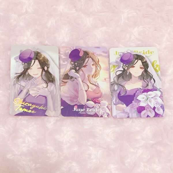 白雪巴 にじさんじ Prism Heart June Bride ジューンブライド ランダムフォト風カード チェキ レア