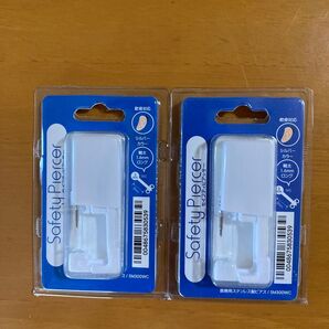 セイフティピアッサー 軟骨用 14G 1.6mm シルバー 2個セット