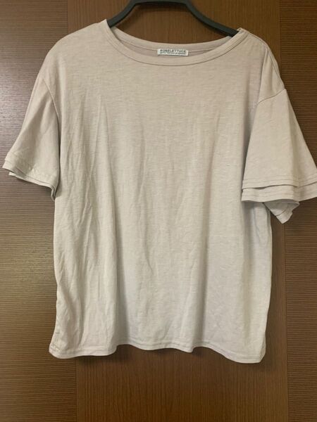 カットソー 半袖 袖フレア