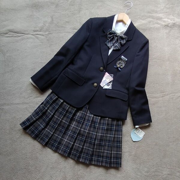 タグ付未使用_160_フォーマル_スーツ_セレモニー_セット_卒服_制服風_CUTIERIBBON_卒業式_(株)キャット製_新品