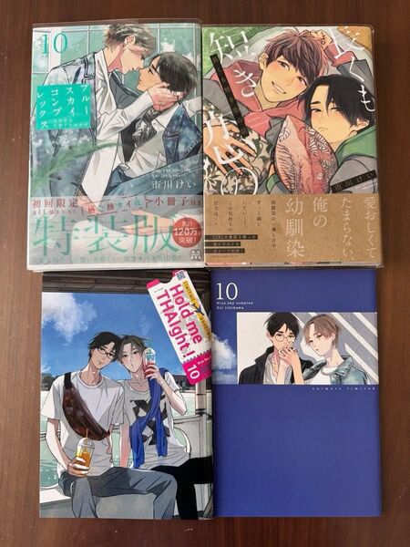 「ブルースカイコンプレックス⑩ 初回限定小冊子付特装版」「長くも短き恋の話」市川けい2冊セット