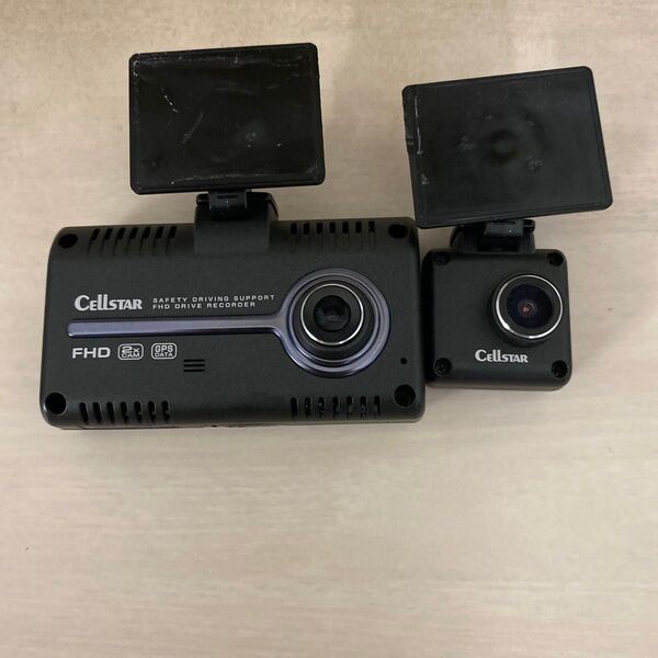 CELLSTAR 前後2カメラ ドライブレコーダー CSD-790FHG 動作確認済み(タッチパネルも確認済み)