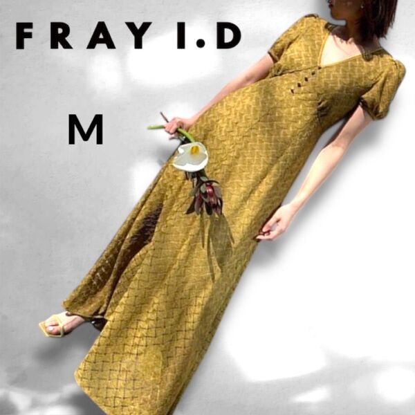 FRAY.ID フレイアイディー ワンピース 半袖 レース オーガンジー 透け感 シースルー