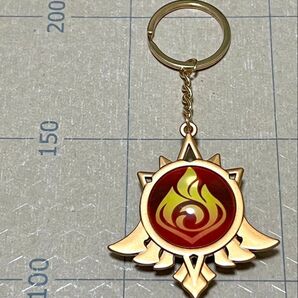 原神 神の目 コスプレ小道具 キーホルダー クレー ディルック アンバー ベネット 炎元素 火元素 モンド